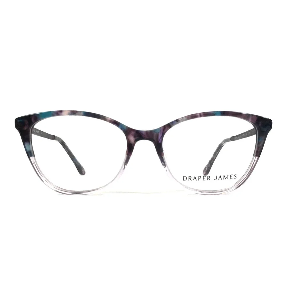 Draper James Eyeglasses Frames DJ5008 505 PLUM GRADIENT Blue Cat Eye 51-17-135